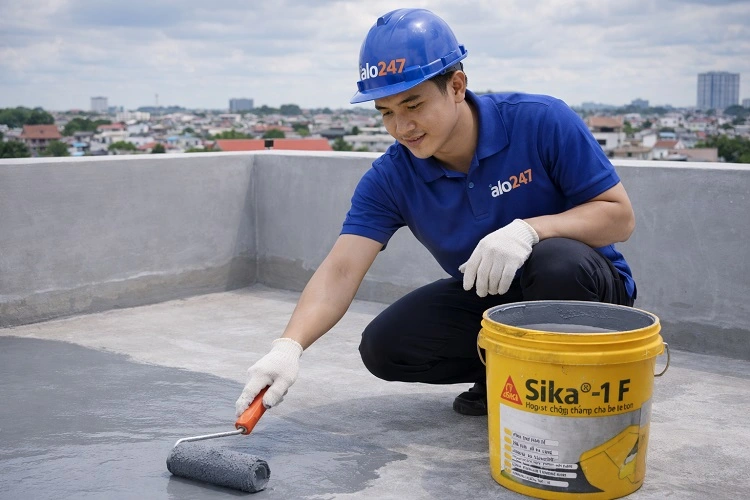 Thợ chống thấm sân thượng