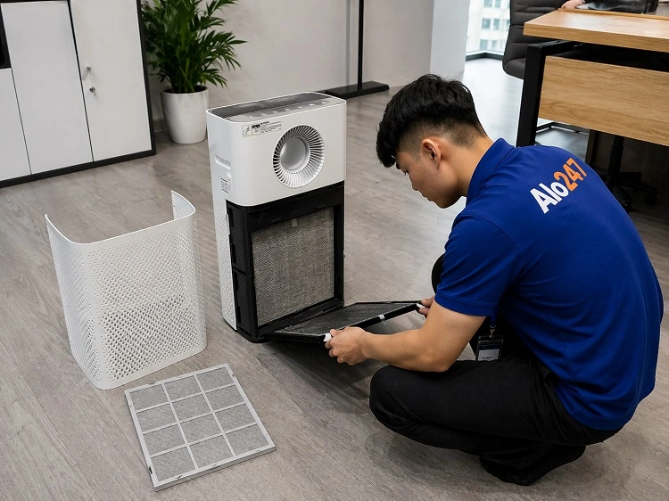 Thợ Alo247 sửa máy lọc không khí Panasonic