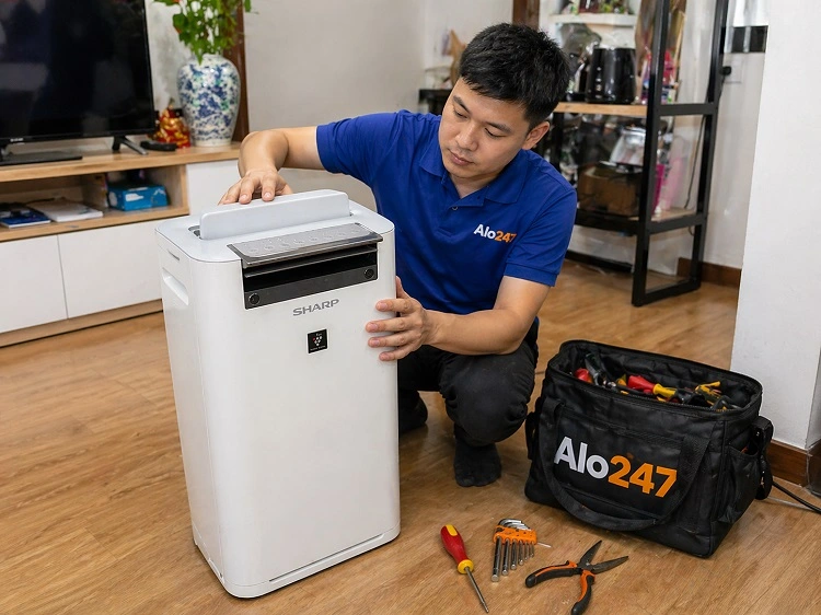 Thợ Alo247 sửa máy lọc không khí sharp