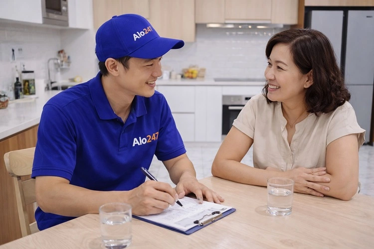 Thợ alo247 ký bảo hành dịch vụ sửa lò vi sóng