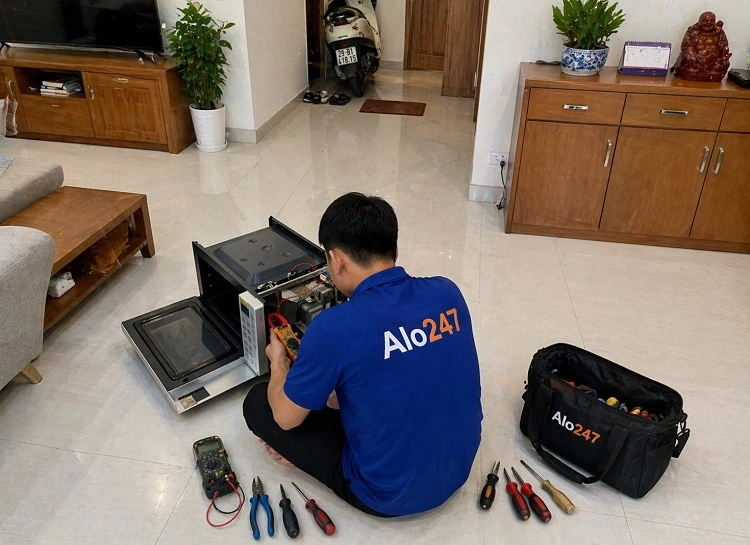 Thợ alo247 sửa lò vi sóng samsung