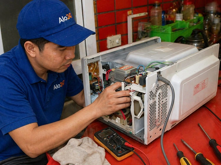 Thợ alo247 sửa lò vi sóng tại Hoàng Mai