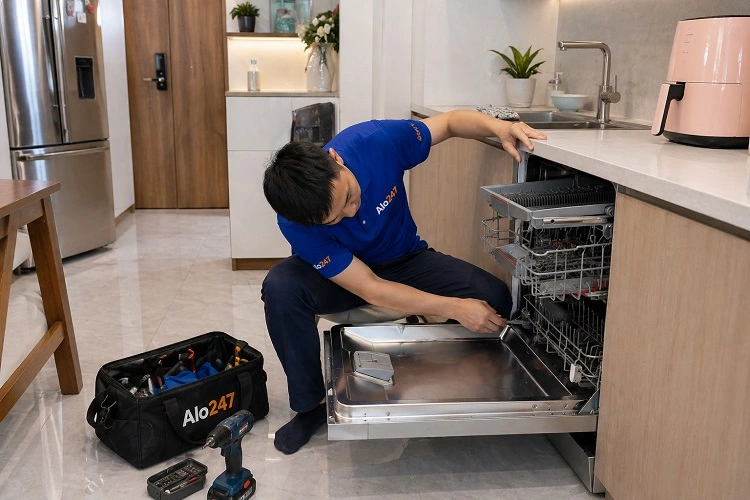 Thợ alo247 sửa máy rửa bát Hafele