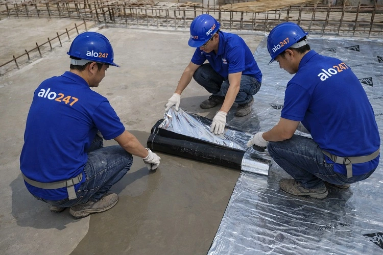 Thợ alo247 thi công chống thấm tự dính