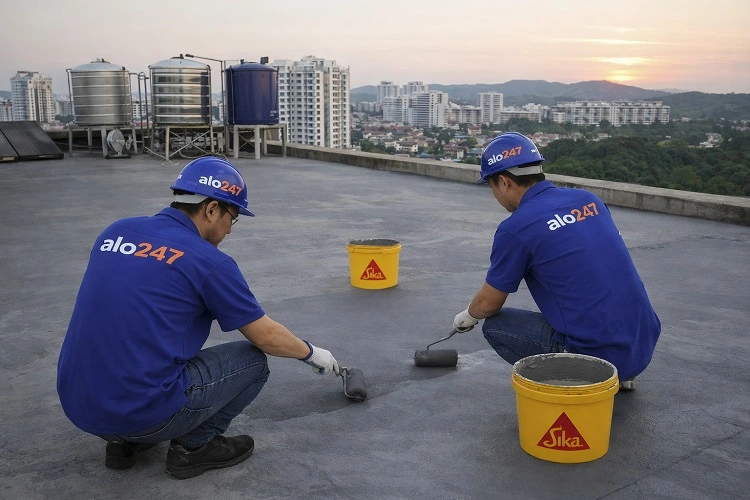 Thợ chống thấm sân mái tại Nam Phù