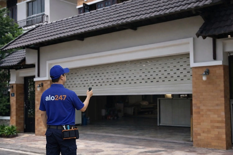 Thợ kiểm tra điều khiển cửa cuốn