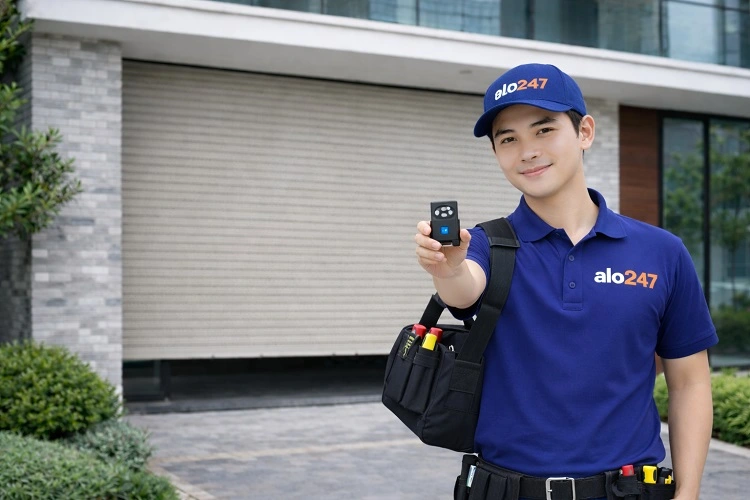 Thợ làm remote cửa cuốn