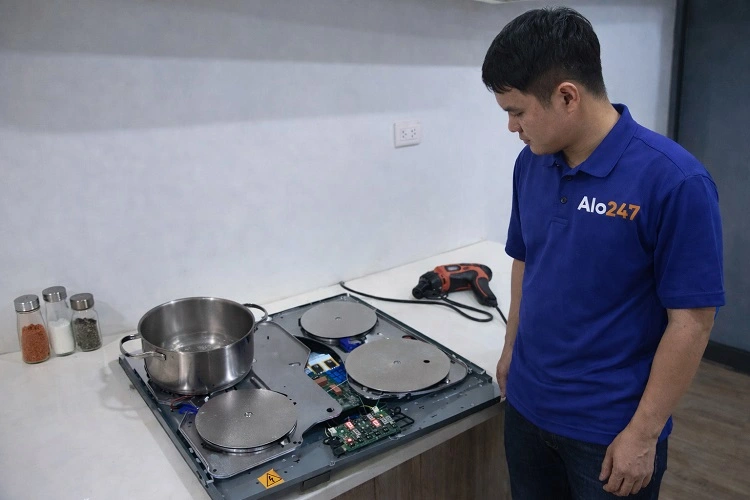 Thợ sửa chữa bếp từ tại Long Biên