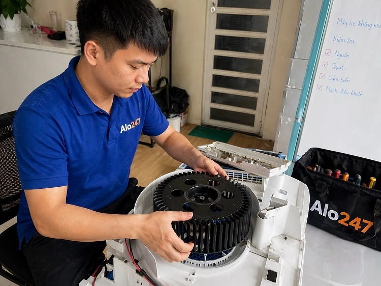 Thợ sửa máy lọc không khí philips