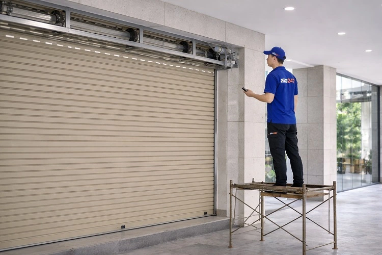 Thợ sửa motor cửa cuốn tại Vĩnh Tuy