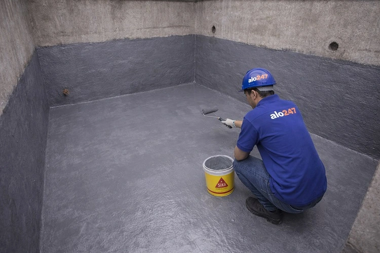 Thợ thi công chống thấm bể nước ngầm