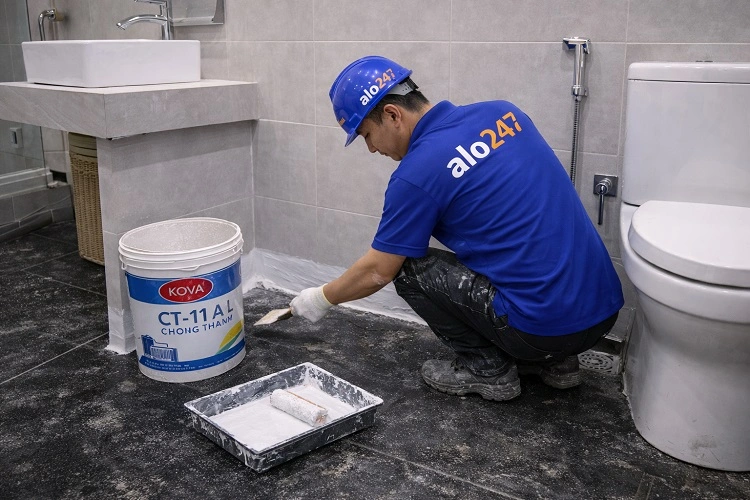 Thợ  xử lý tưởng bị ẩm mốc