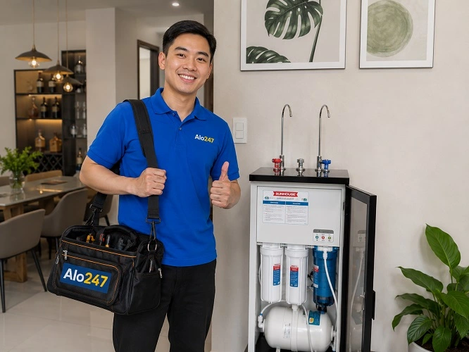 Alo247 dịch vụ sửa máy lọc nước uy tín tại Kiến Hưng