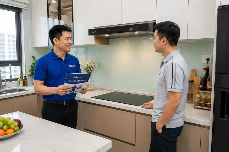 Thợ alo247 Bàn giao và ký bảo hành dịch vụ
