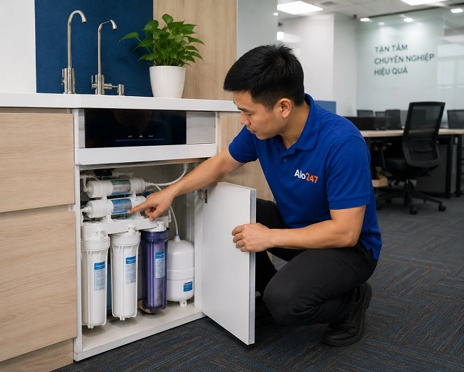Thợ alo247 kiểm tra trước khi xử lý lỗi