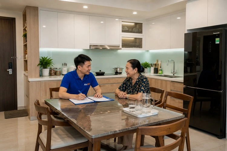 Thợ alo247 ký bảo hành dịch vụ