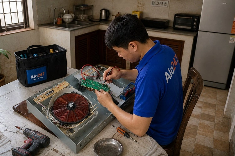 Thợ alo247 sửa bếp từ Canzy