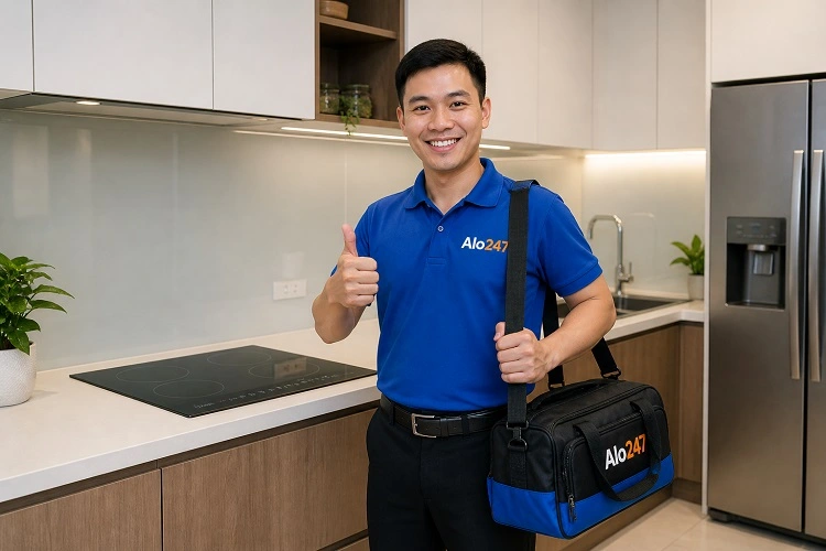 Thợ alo247 sửa bếp từ Kitchmate uy tín