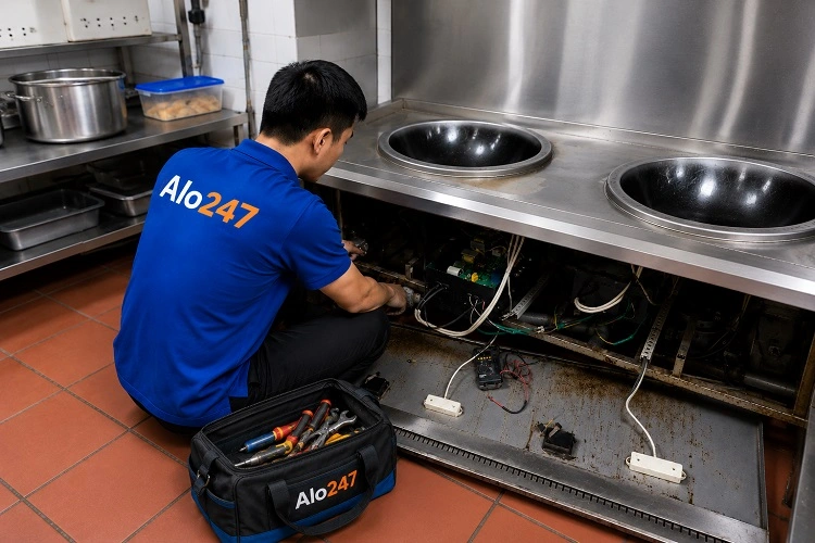 Thợ alo247 sửa bếp từ công nghiệp
