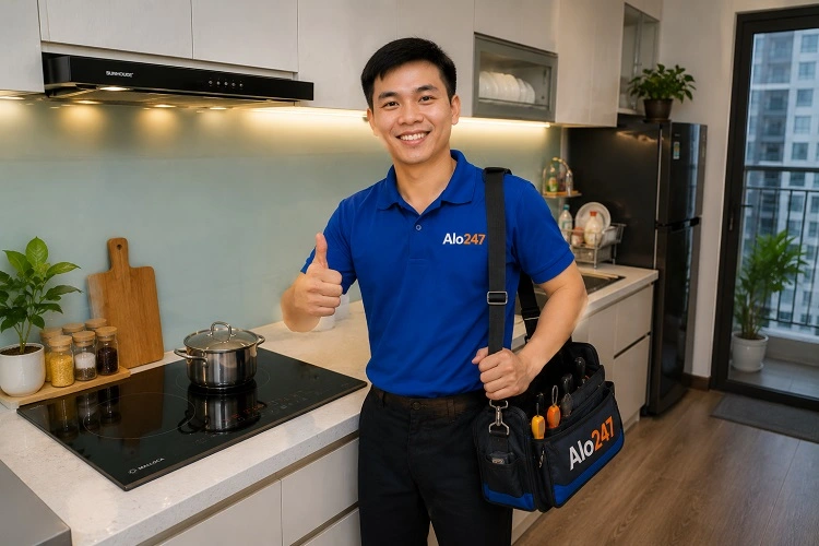 Thợ alo247 sửa bếp từ uy tín tại Ba Đình