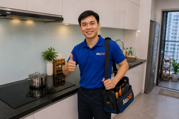Thợ alo247 sửa bếp từ uy tín tại Hoàng Mai
