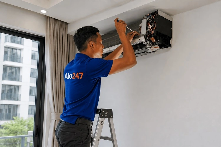 Thợ alo247 sửa điều hoà không lên nguồn tại Hoàng Liệt