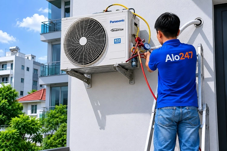 Thợ alo247 sửa điều hoà không mát tại Phú Thượng