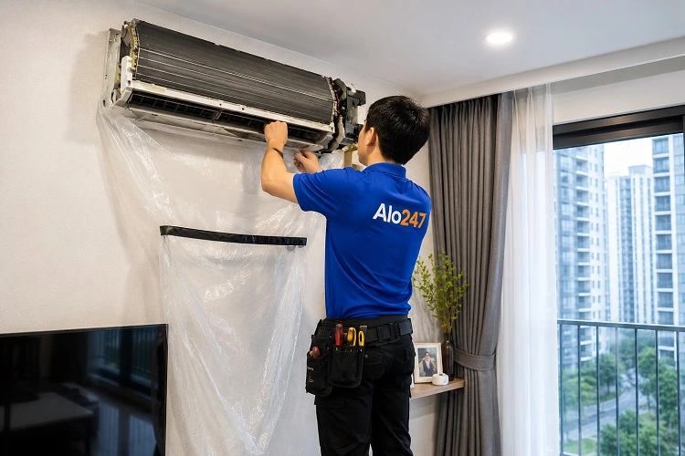 Thợ alo247 sửa điều hoà không mát tại Yên Sở