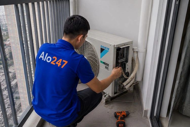 Thợ alo247 sửa điều hoà tại Bồ Đề