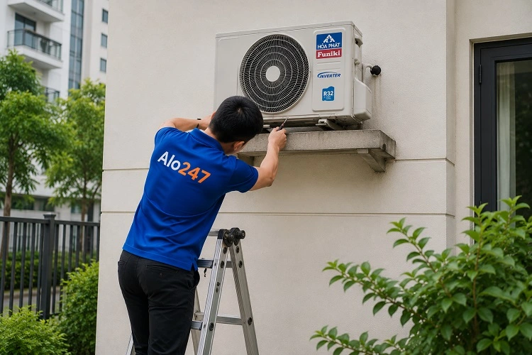 Thợ alo247 sửa điều hoà tại Hoàng Liệt
