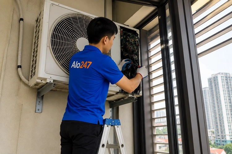 Thợ alo247 sửa điều hoà tại Hồng Hà