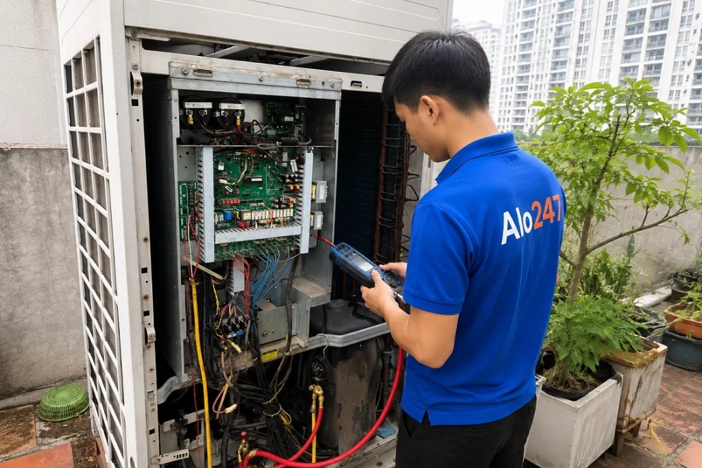 Thợ alo247 sửa điều hoà tại Láng