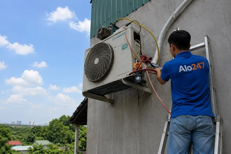 Thợ alo247 sửa điều hoà tại Nghĩa Đô
