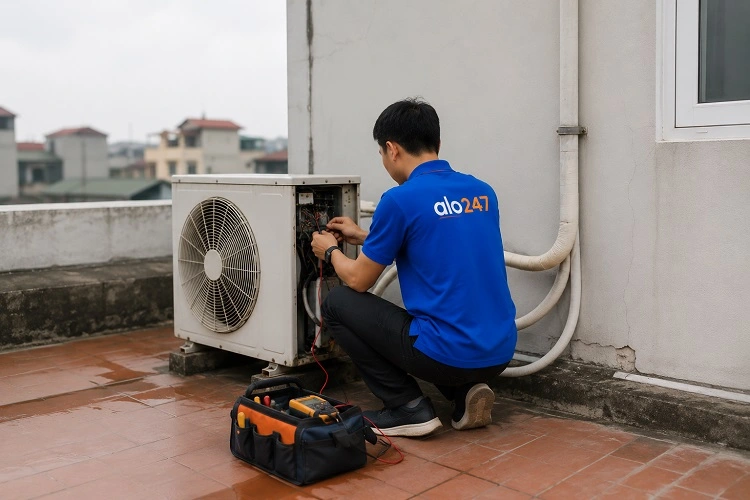 Thợ alo247 sửa điều hoà tại Tây Mỗ