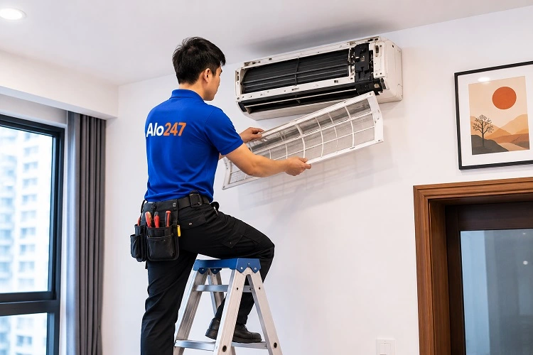 Thợ alo247 sửa điều hoà tại Tương Mai