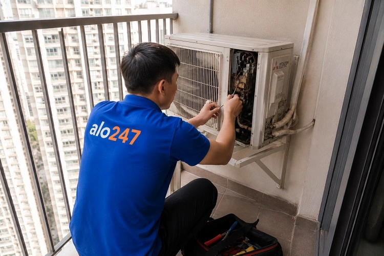 Thợ alo247 sửa điều hoà tại Việt Hưng