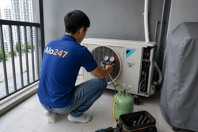 Thợ alo247 sửa điều hoà tại Yên Hoà