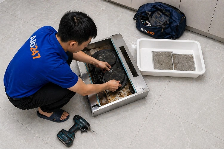 Thợ alo247 sửa máy hút mùi bếp Canzy