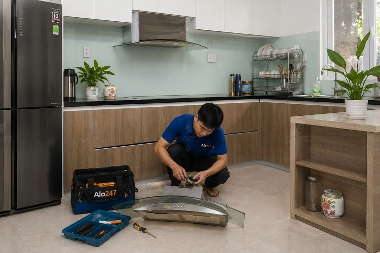 Thợ alo247 sửa máy hút mùi tại Bạch Mai