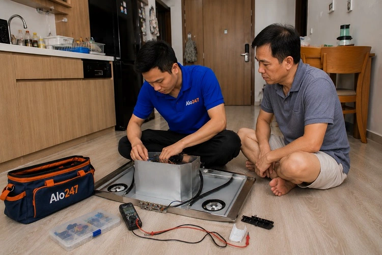Thợ alo247 sửa máy hút mùi tại Bát Tràng