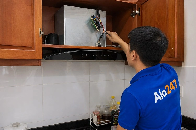 Thợ alo247 sửa máy hút mùi tại Cửa Nam