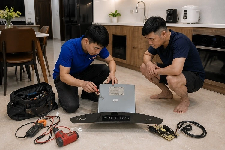 Thợ alo247 sửa máy hút mùi tại Đông Anh