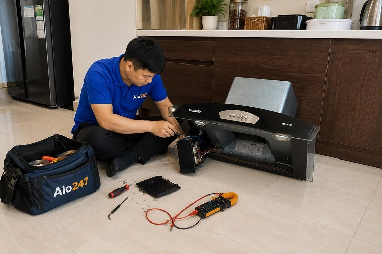 Thợ alo247 sửa máy hút mùi tại Hoàn Kiếm