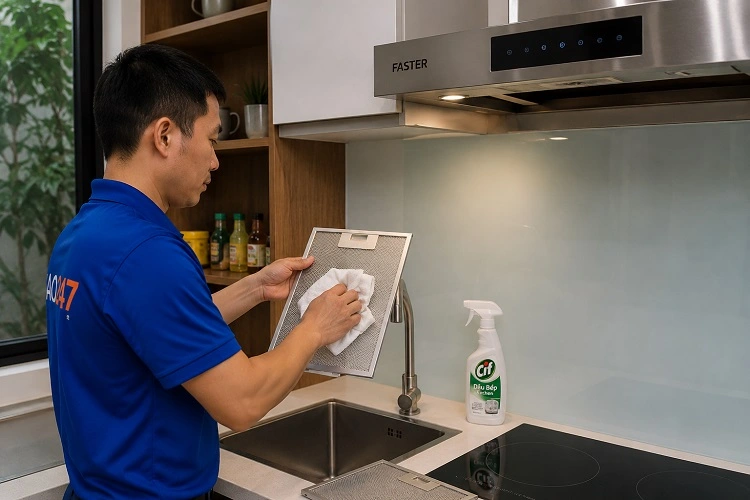 Thợ alo247 sửa máy hút mùi tại Hoàng Mai