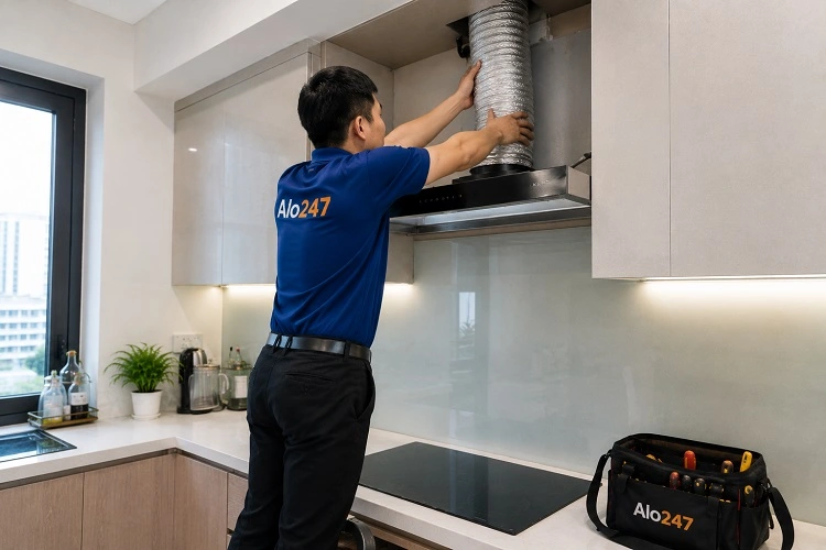 Thợ alo247 sửa máy hút mùi tại Lĩnh Nam