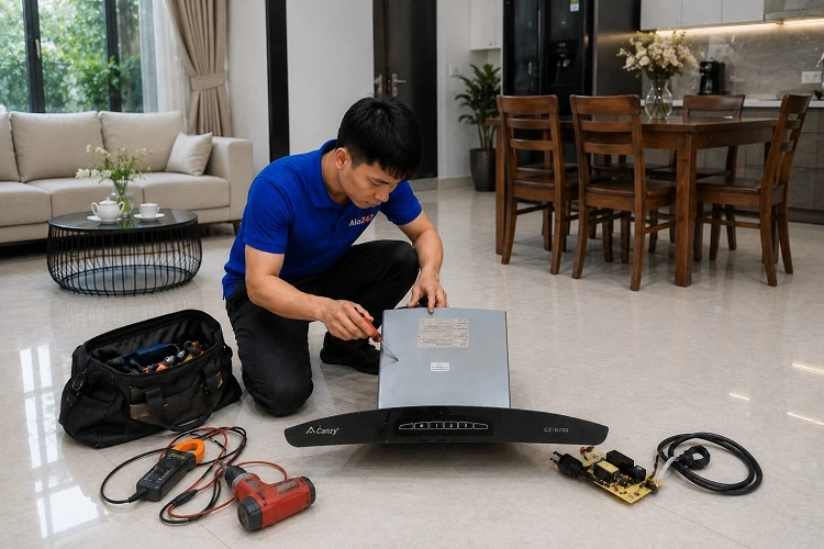 Thợ alo247 sửa máy hút mùi tại Nội Bài