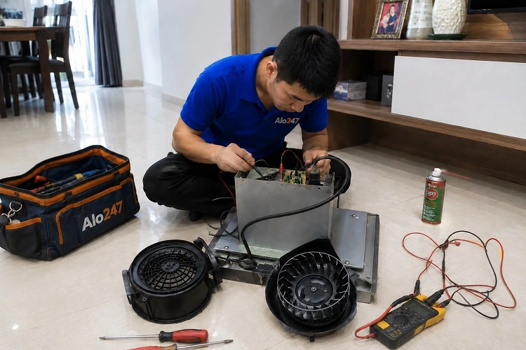 Thợ alo247 sửa máy hút mùi tại Phú Lương
