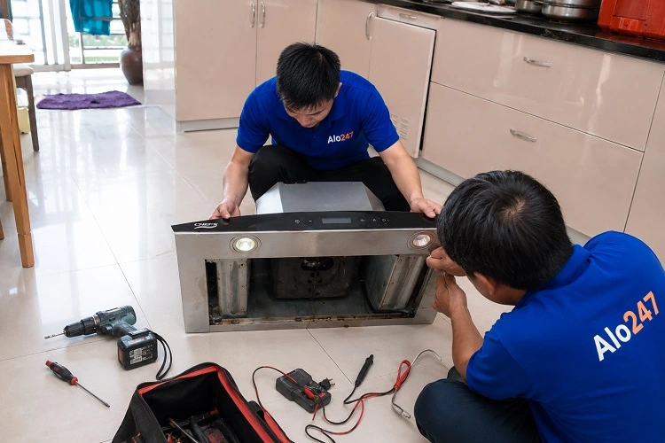 Thợ alo247 sửa máy hút mùi tại Tây Mỗ