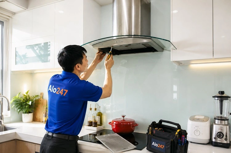 Thợ alo247 sửa máy hút mùi tại Thượng Cát