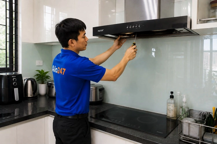 Thợ alo247 sửa máy hút mùi tại Từ Liêm